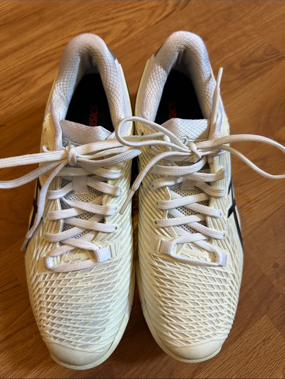 Asics Women's Cream White Athletic Running Shoes